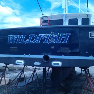Boat Lettering Wildfish