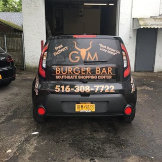 GM Burger Bar Car Wrap Back