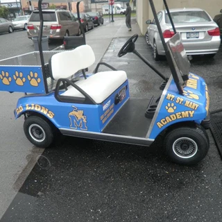 Golf Cart Wrap Mt. St. Mary Academy