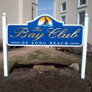Sign for Bay Club of Long Beach
